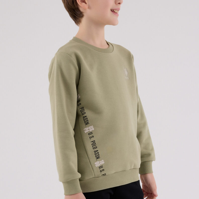 US2215 US POLO ASSN طقم للاولادقطن ثلاثة خيط