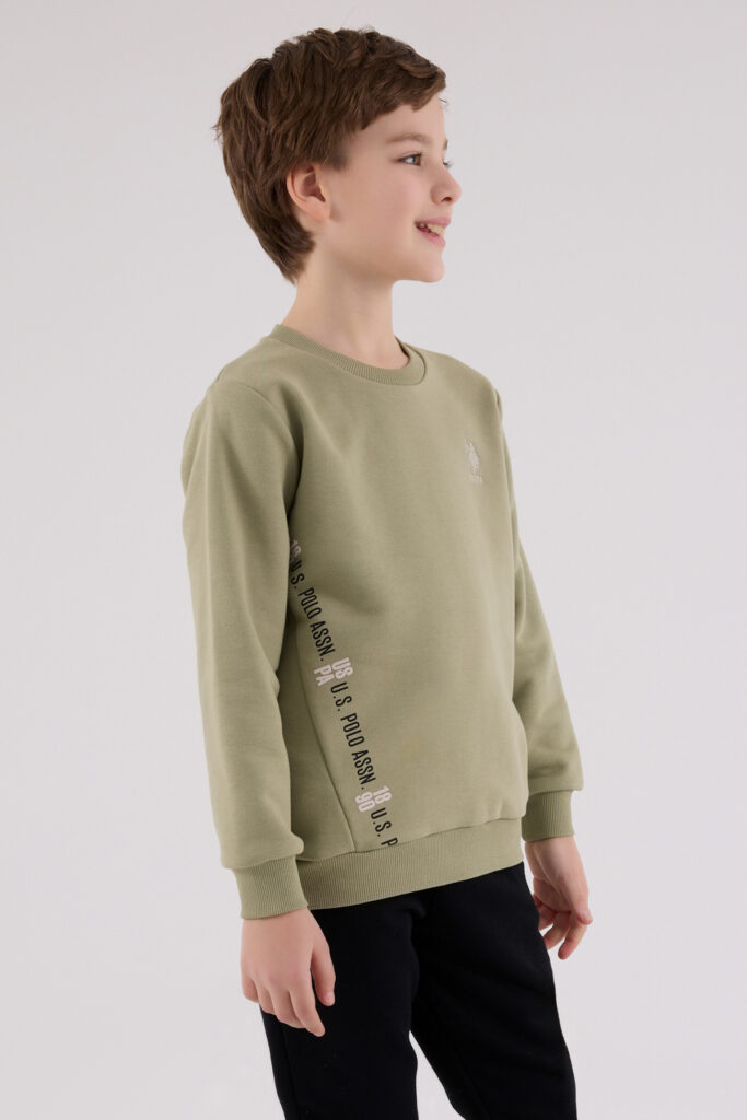 US2215 US POLO ASSN طقم للاولادقطن ثلاثة خيط