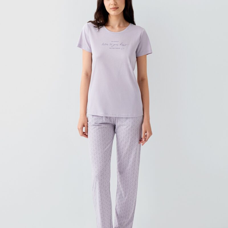 AR3550 طقم بيجاما للنساء قطن قطعتين