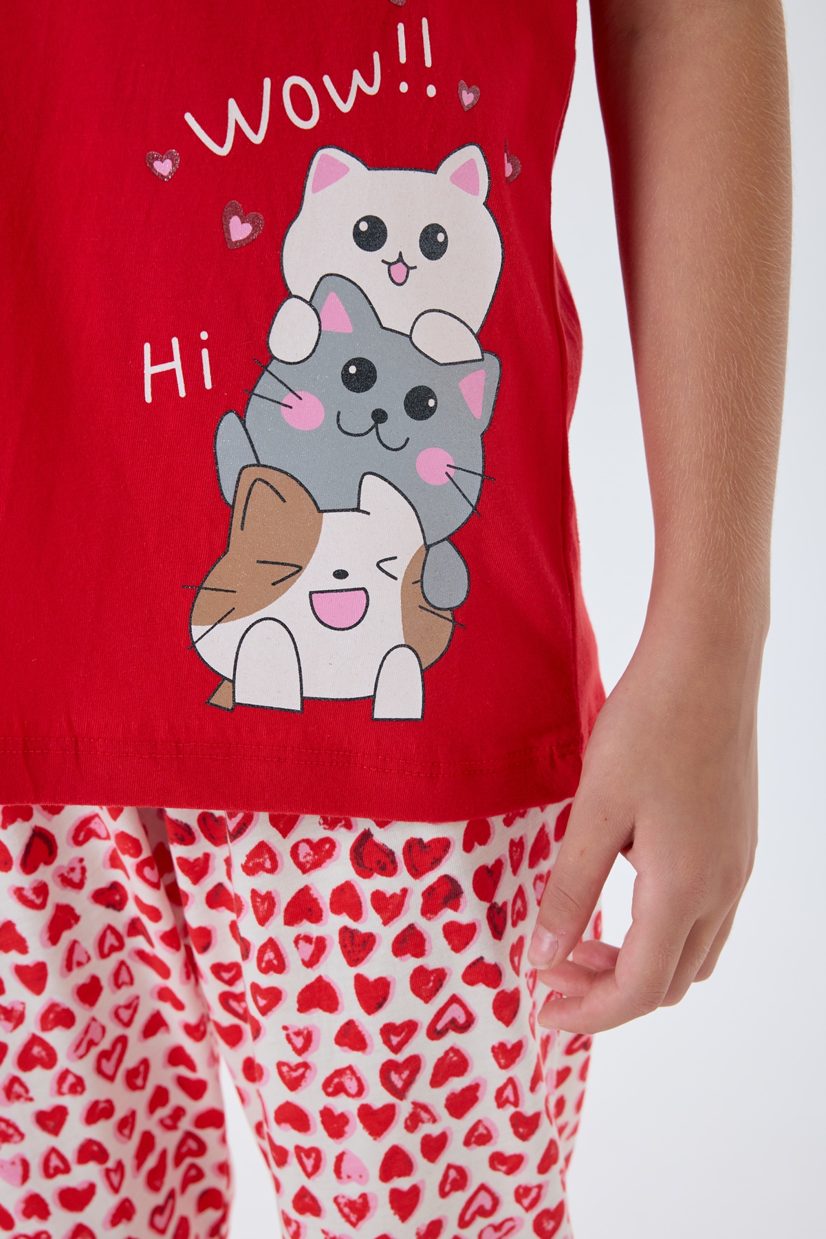 AR3581 طقم بيجاما من كولكشن العائلة الام وابنتها قطن قطعتين - الصورة 6