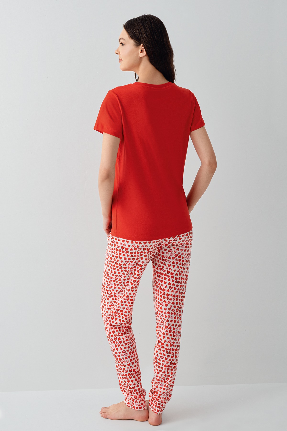 AR3581 طقم بيجاما من كولكشن العائلة الام وابنتها قطن قطعتين - الصورة 10