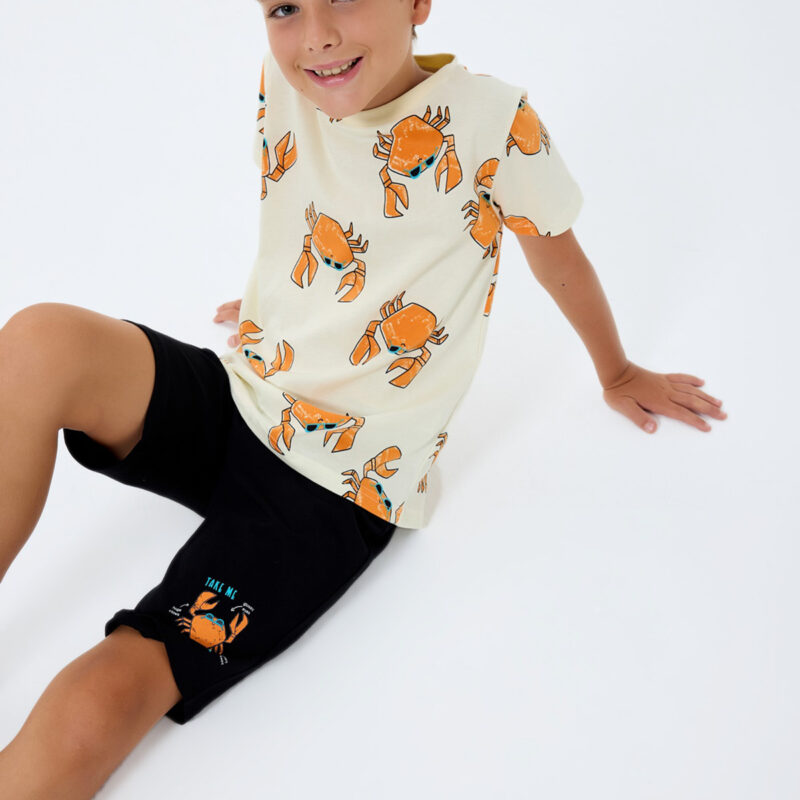 RP3748-2 طقم شورت قطن قطعتين للاولاد