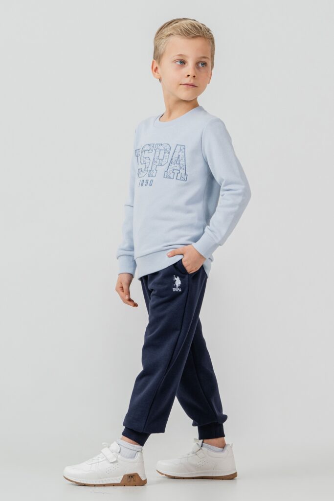 US2610 US POLO ASSN طقم للاولاد قطن ثلاثة خيط